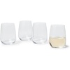image:imageSur La Table Bistro Stemless Wine Glasses Set of 4 CrystalClear Stemless Wine Glasses for Everyday Dining and Casual Entertaining Set of 4