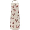 image:imageSur La Table Rooster Apron White FullCoverage Cotton Apron with Classic Rooster Design and Adjustable Neck Strap