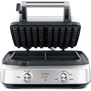 Breville BWM604BSS Smart Square Waffle Maker, 4 Slice Capacity, Brushed Stainless Steel