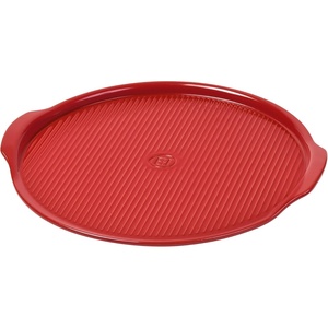 Emile Henry 14″ Large Pizza Stone | Charcoal(Burgundy)