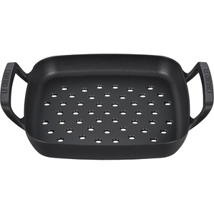 Le Creuset Alpine Outdoor Collection Enameled Cast Iron Pizza Pan, 15″(Grill Basket)