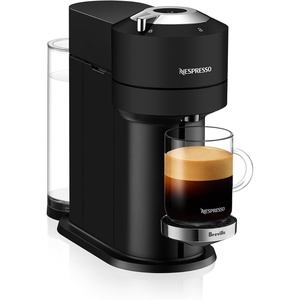Nespresso Vertuo Next Deluxe Coffee and Espresso Maker, Pure Chrome with Aeroccino Milk Frother,1.1 liter, Black,Dark Chrome(Black Matte)