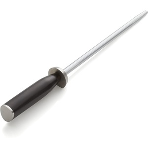 Shun Cutlery Classic 9″ Combination Honing Steel, Smooth and Micro-Ribbed Honing Rod, Built-In Angle Guide, Pakkawood Handle, Japanese Knife Sharpener for Professional and Home Chefs | Smooth and Micro-Ribbed Honing Rod, Built-In Angle Guide, Pakkawood Handle