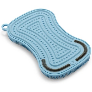 Sur La Table 3-in-1 Silicone Scrubber Sponge, Sky