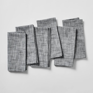 Sur La Table Chambray Napkins, Set of 6, Indigo(Black)
