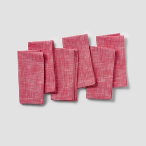 Sur La Table Chambray Napkins, Set of 6, Indigo(Red)