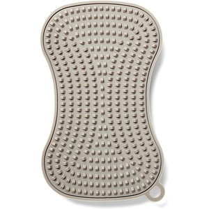 Sur La Table Dual-Action Silicone Sponge, Butter(Charcoal)