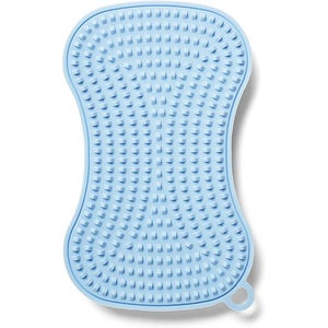 Sur La Table Dual-Action Silicone Sponge, Butter(Sky)