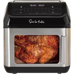 Sur La Table Multi-Function Air Fryer, Left Hinge Door, 8-in-1 Cooking Functions, Fits a Whole Chicken, 13 Qt