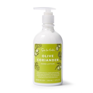 Sur La Table Olive Coriander Hand Lotion, 12 oz, Green