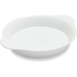 Sur La Table Porcelain Round Gratin Dish, White(White)