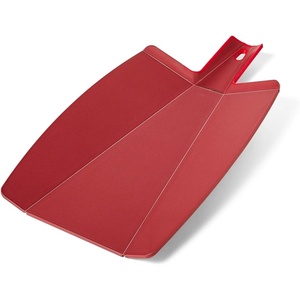 Sur La Table Prep & Pour Cutting Board, Black, Flexible Board with Folding Chute for Easy Transfer of Chopped Ingredients(Dark Red)