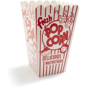 Sur La Table Retro Paper Popcorn Box, Red