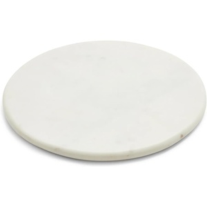 Sur La Table Round Marble Serving Board, White
