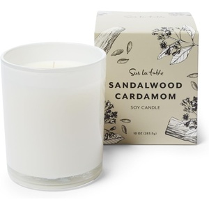 Sur La Table Sandalwood Cardamom Candle, White