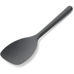 Sur La Table Silicone Sauté Spoon, Gray, Heat-Resistant Silicone Spoon for Stirring, Folding and Serving in Nonstick Cookware(Gray)