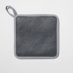 Sur La Table Silicone Striped Pot Holder, Red(Gray)