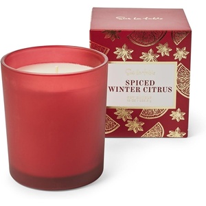 Sur La Table Spiced Winter Citrus Candle, Red