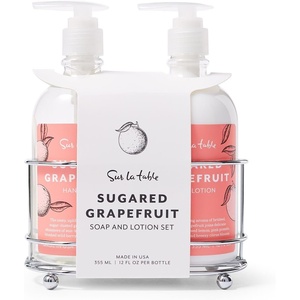 Sur La Table Sugared Grapefruit Soap & Lotion Caddy Set