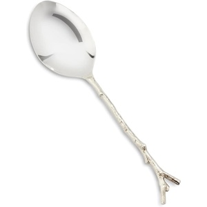 Sur La Table Twig Serving Spoon, Silver