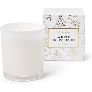 Sur La Table White Peppercorn Candle