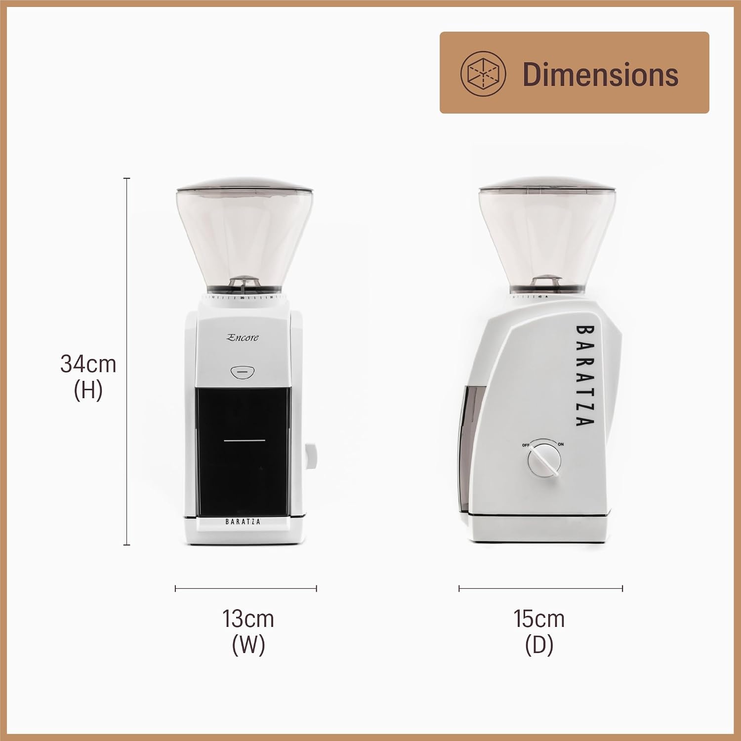 image:imageBaratza Encore Coffee Grinder ZCG485BLK BlackBlack