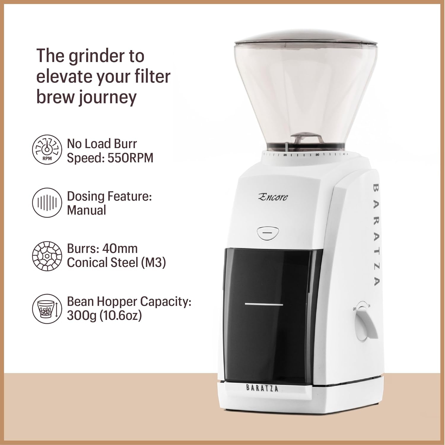 image:imageBaratza Encore Coffee Grinder ZCG485BLK BlackBlack