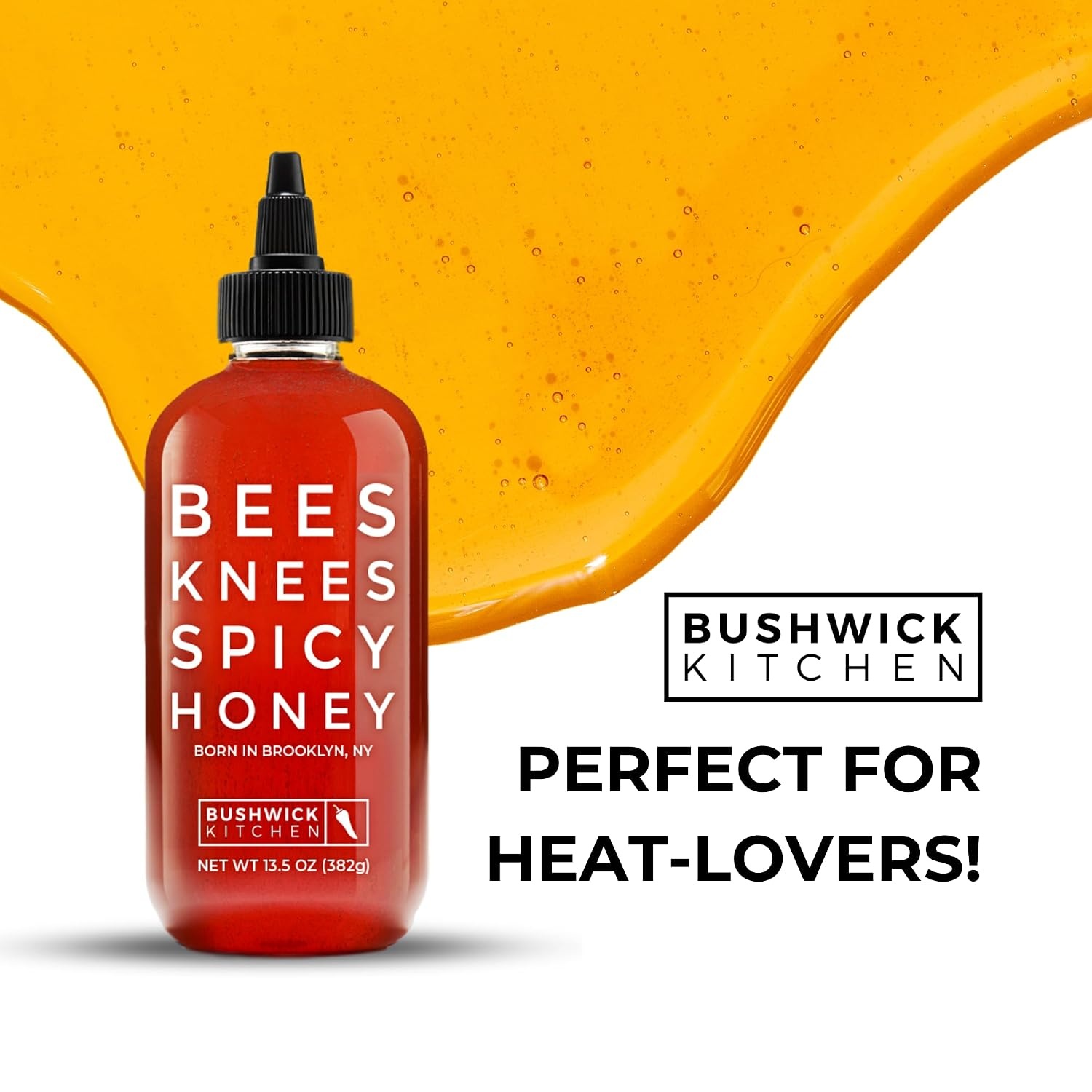 image:imageBees Knees Spicy Honey Wildflower Hot Honey with a Habanero Kick Sweet Heat Hot Sauce for Pizza Biscuits amp Charcuterie Gluten Free Paleo Friendly Foodie Gifts Spicy Gift for Him 125ozSpicy Honey 92oz