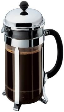image:imageBodum 17oz Chambord French Press Coffee Maker HighHeat Borosilicate Glass Polished Stainless Steel Made in PortugalChrome