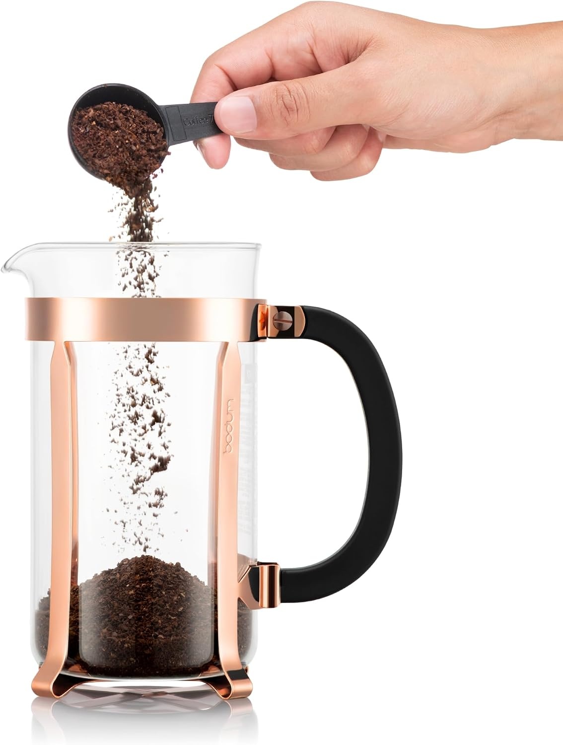 image:imageBodum 17oz Chambord French Press Coffee Maker HighHeat Borosilicate Glass Polished Stainless Steel Made in PortugalCopper