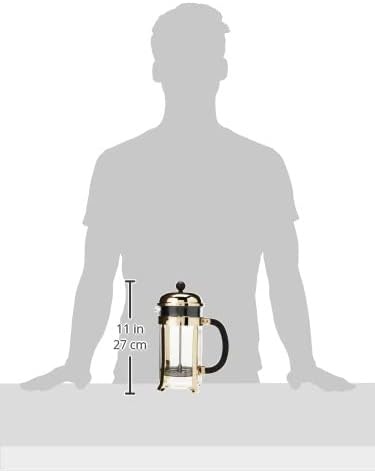 image:imageBodum 17oz Chambord French Press Coffee Maker HighHeat Borosilicate Glass Polished Stainless Steel Made in PortugalGold