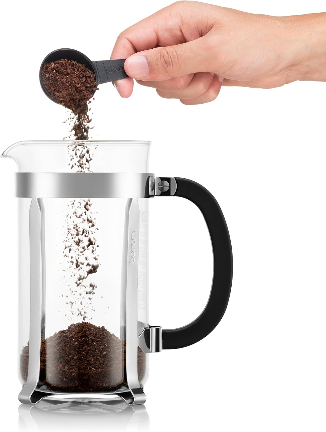 image:imageBodum 17oz Chambord French Press Coffee Maker HighHeat Borosilicate Glass Polished Stainless Steel Made in PortugalPolished