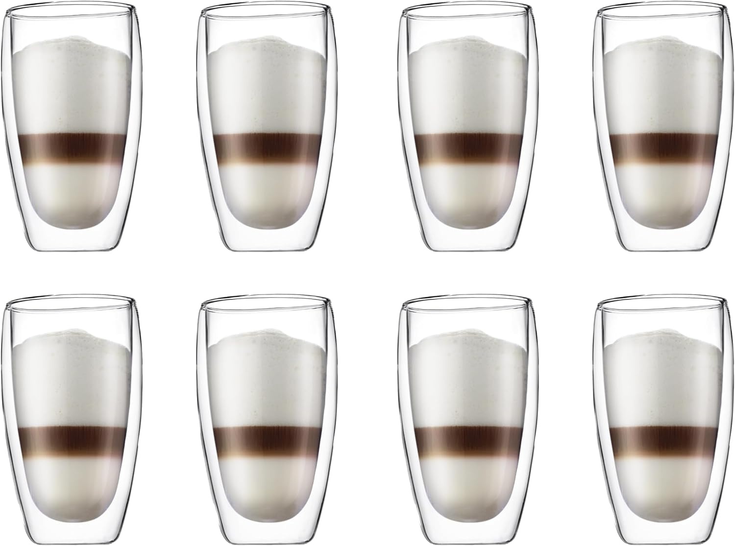 image:imageBodum 8oz Pavina Double Wall Glasses High Heat Borosilicate Glass Set of 2 ClearSet of 2