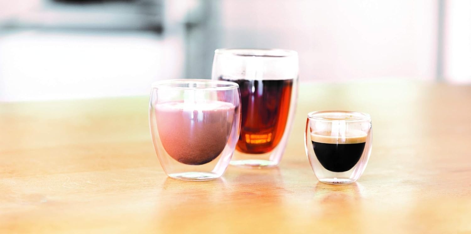 image:imageBodum 8oz Pavina Double Wall Glasses High Heat Borosilicate Glass Set of 2 ClearSet of 2