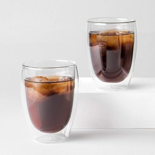 image:imageBodum 8oz Pavina Double Wall Glasses High Heat Borosilicate Glass Set of 2 ClearSet of 6