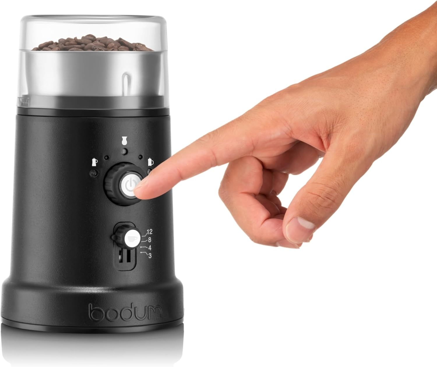 image:imageBodum Bistro Electric Coffee Blade Grinder Adjustable 5 Grind Settings 3 Ounces Black