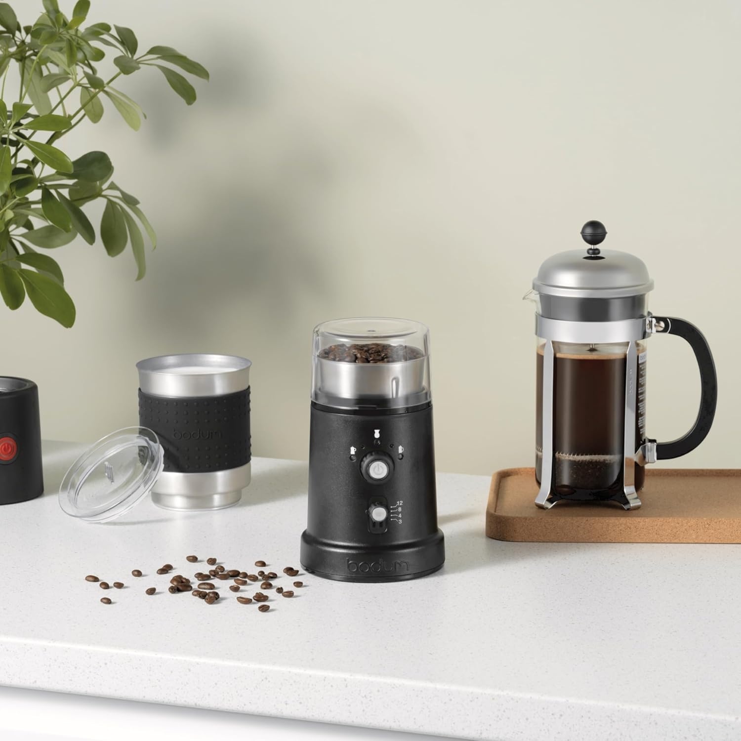 image:imageBodum Bistro Electric Coffee Blade Grinder Adjustable 5 Grind Settings 3 Ounces Black