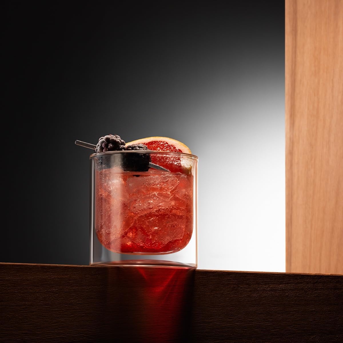 image:imageBodum Skal Champagne Glass Double Wall HighHeat Borosilicate Glass Set of 2Clear