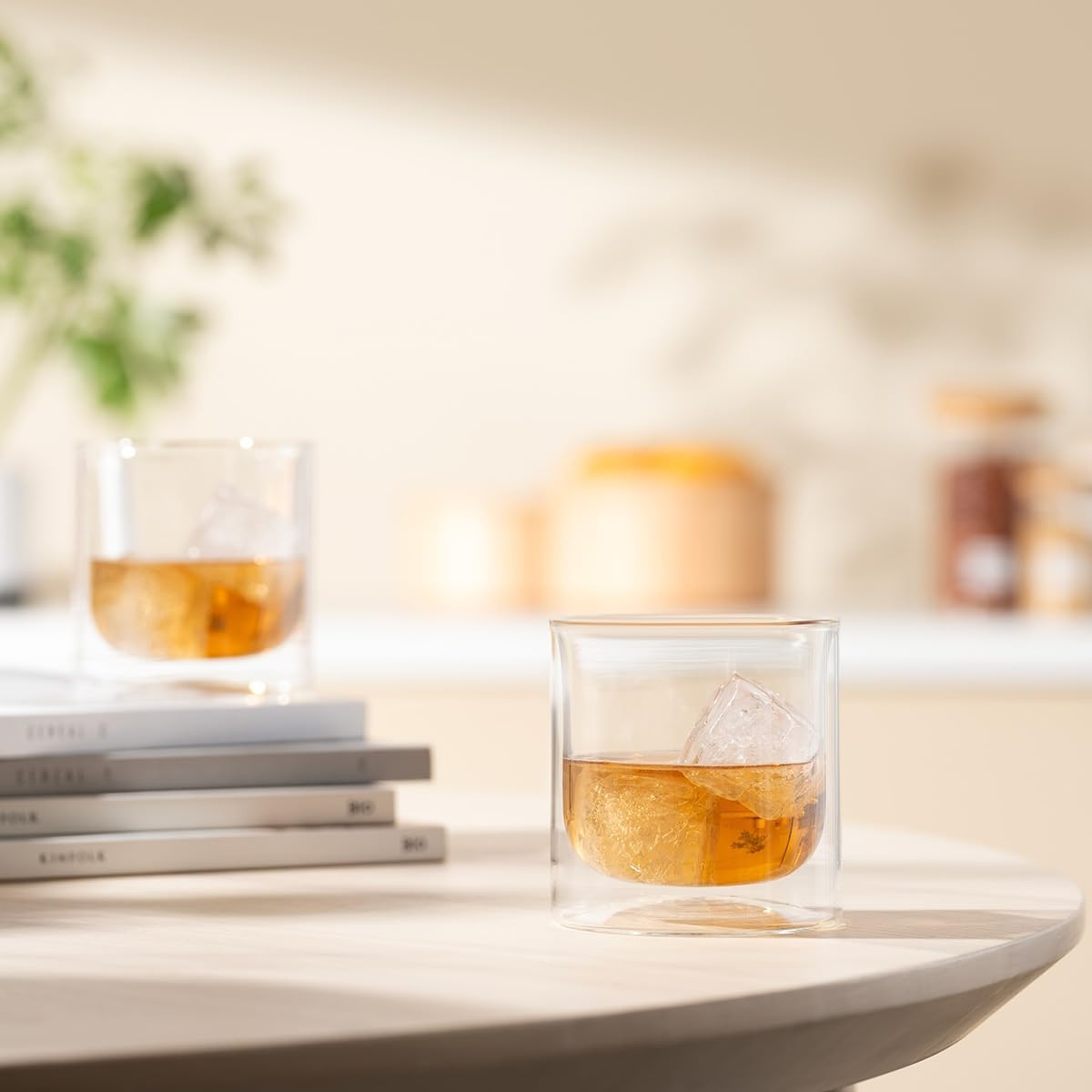 image:imageBodum Skal Champagne Glass Double Wall HighHeat Borosilicate Glass Set of 2Clear