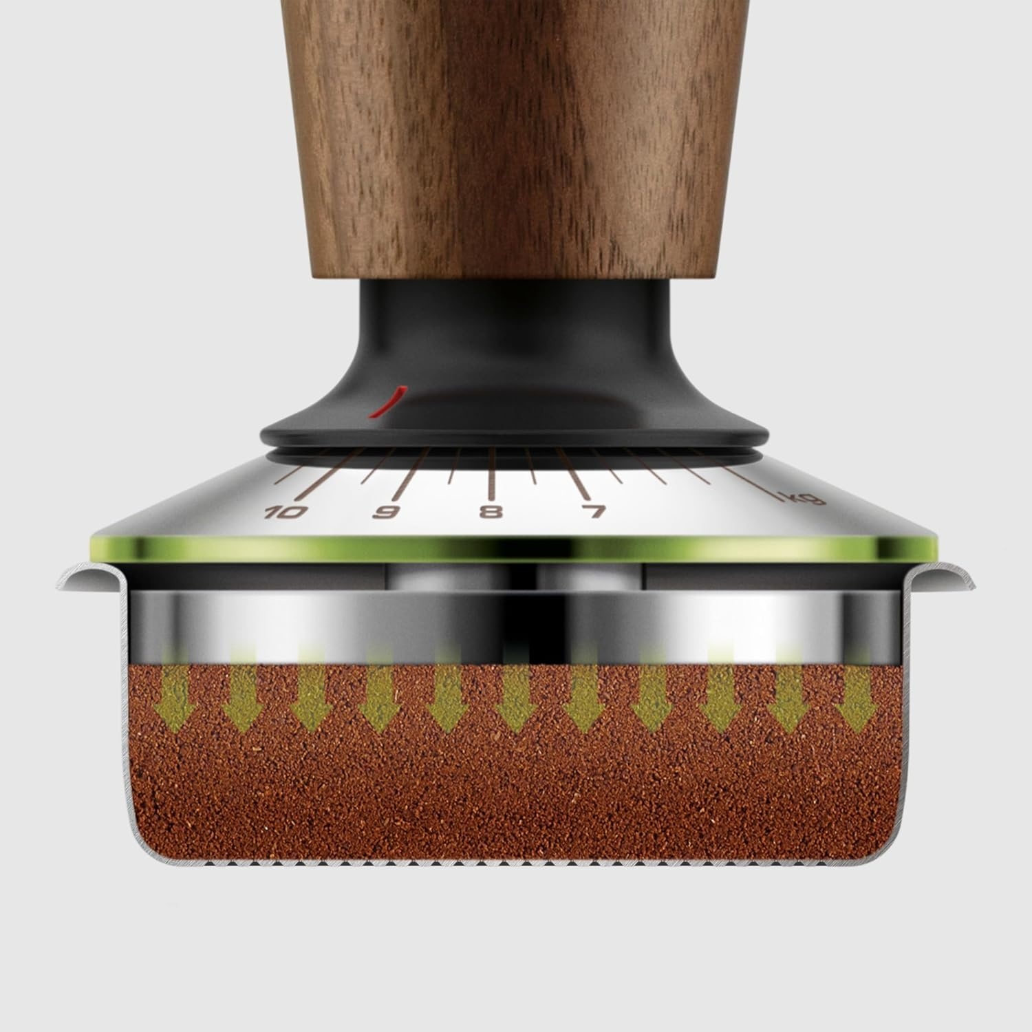 image:imageBreville BEA202WLW Force Gauge Tamper Espresso Tool 54mm Walnut58 mm