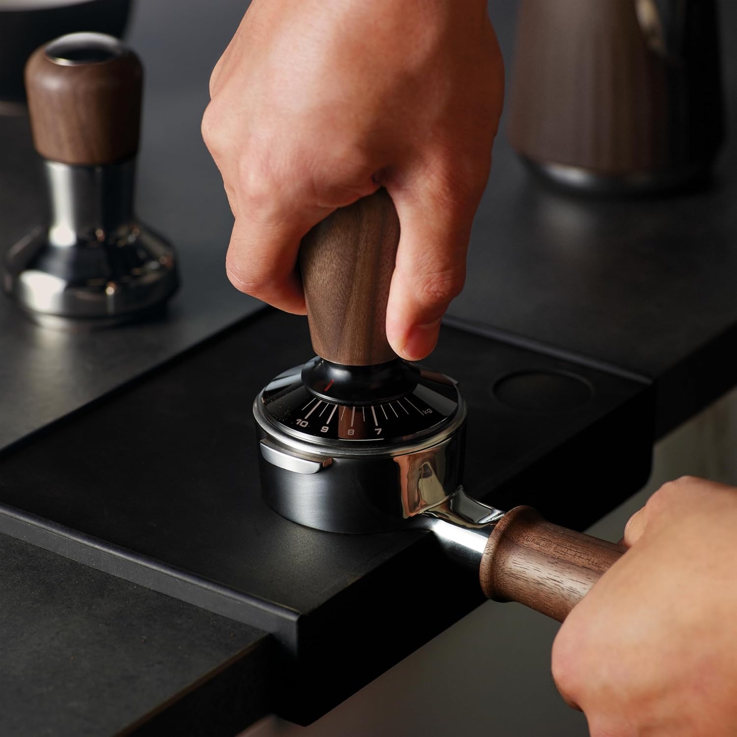 image:imageBreville BEA202WLW Force Gauge Tamper Espresso Tool 54mm Walnut58 mm