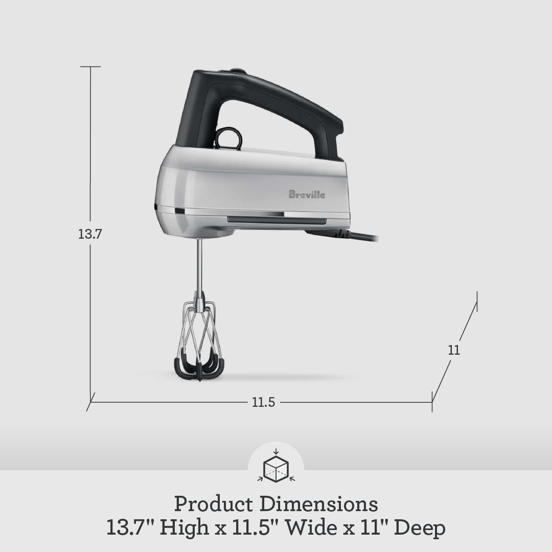 image:imageBreville BHM800SIL Handy Mixer for Baking SilverRoyal Champagne