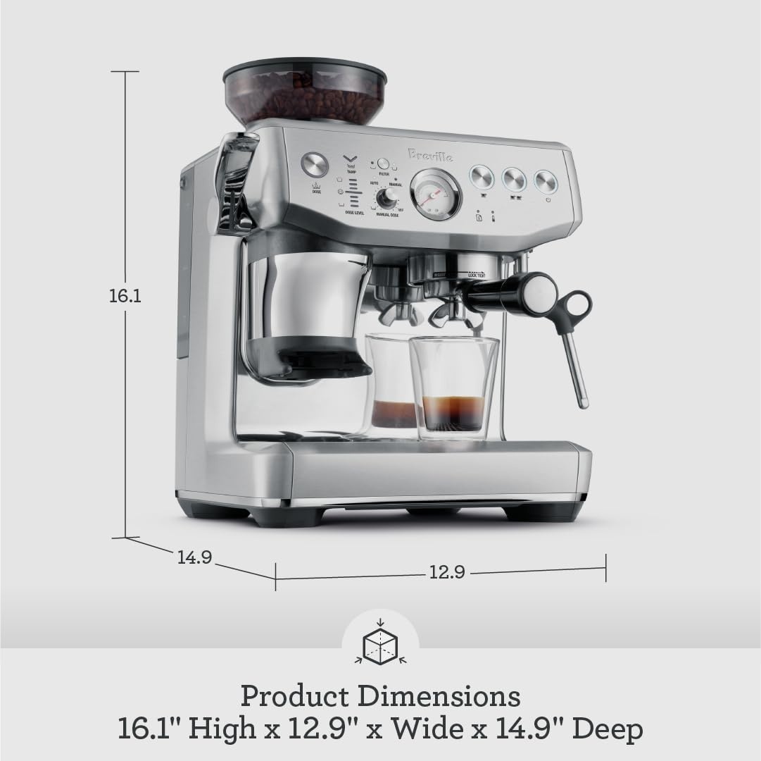 image:imageBreville Barista Express Impress Espresso Machine BES876OLT Olive TapenadeDamson Blue