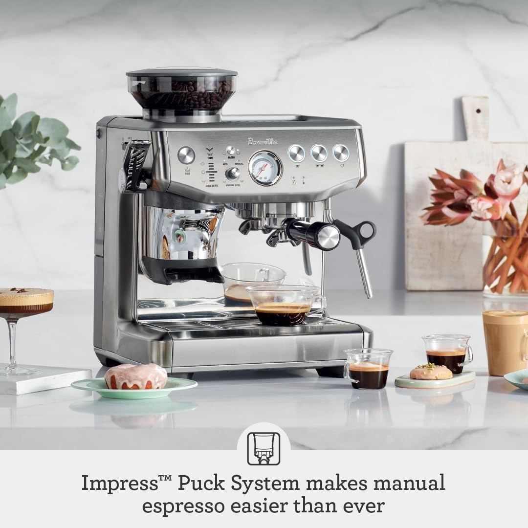 image:imageBreville Barista Express Impress Espresso Machine BES876OLT Olive TapenadeOlive Tapenade