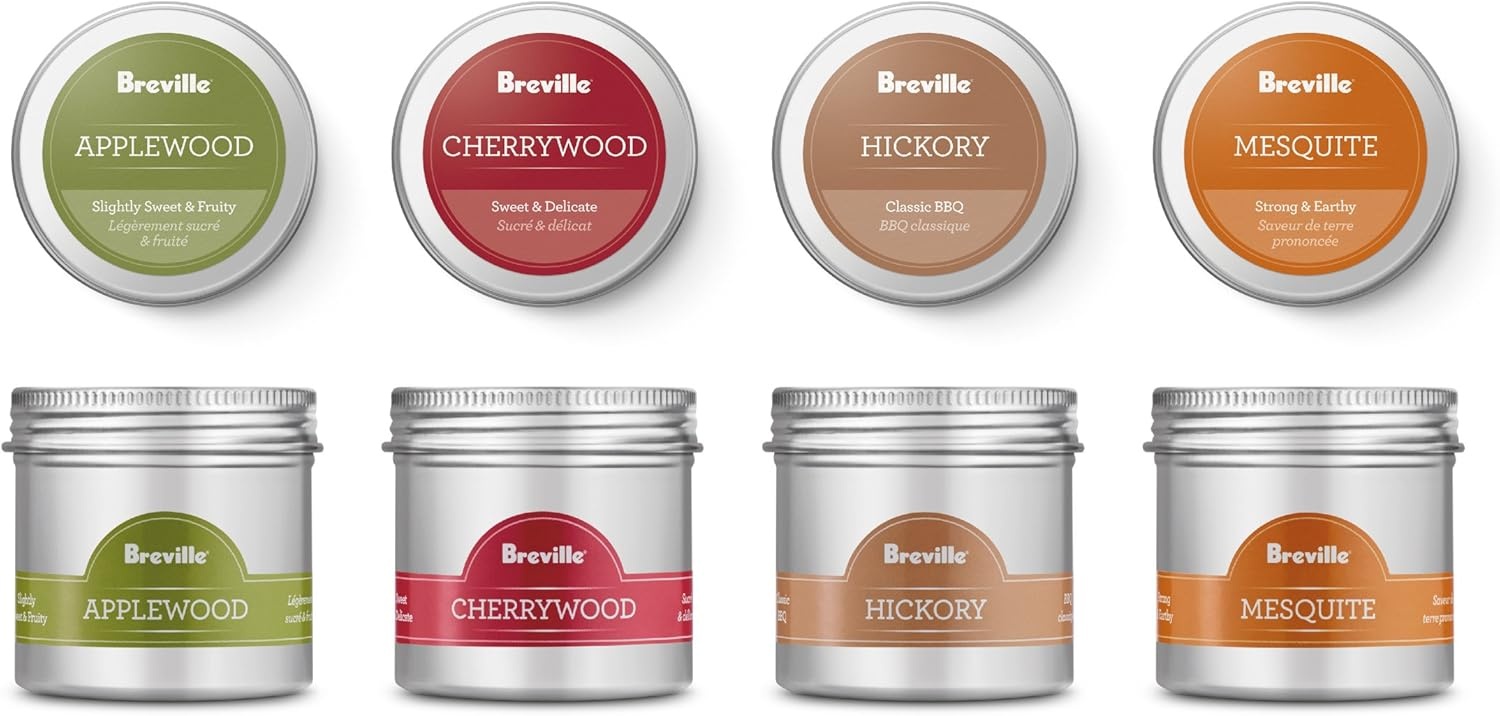 image:imageBreville Commercial BSM600AWC Wood Chip Kit for Smoking Gun Pro 4 Piece Craft cocktails and mocktails with classic smokehouse flavors and aroma including Hickory Mesquite Applewood and Cherrywood4 Piece Pack of 6