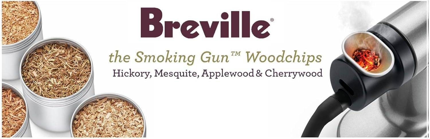 image:imageBreville Commercial BSM600AWC Wood Chip Kit for Smoking Gun Pro 4 Piece Craft cocktails and mocktails with classic smokehouse flavors and aroma including Hickory Mesquite Applewood and Cherrywood4 Piece Pack of 6
