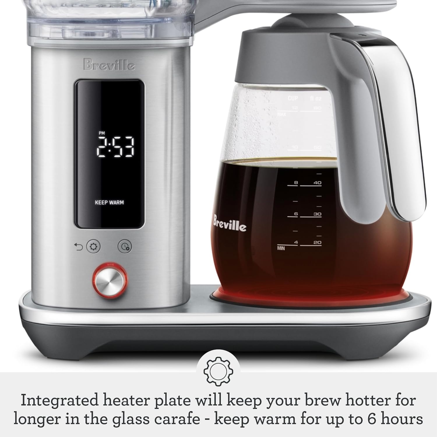 image:imageBreville Luxe Drip Coffee Machine BDC465BSS Brushed Stainless Steel Thermal CarafeDamson Blue