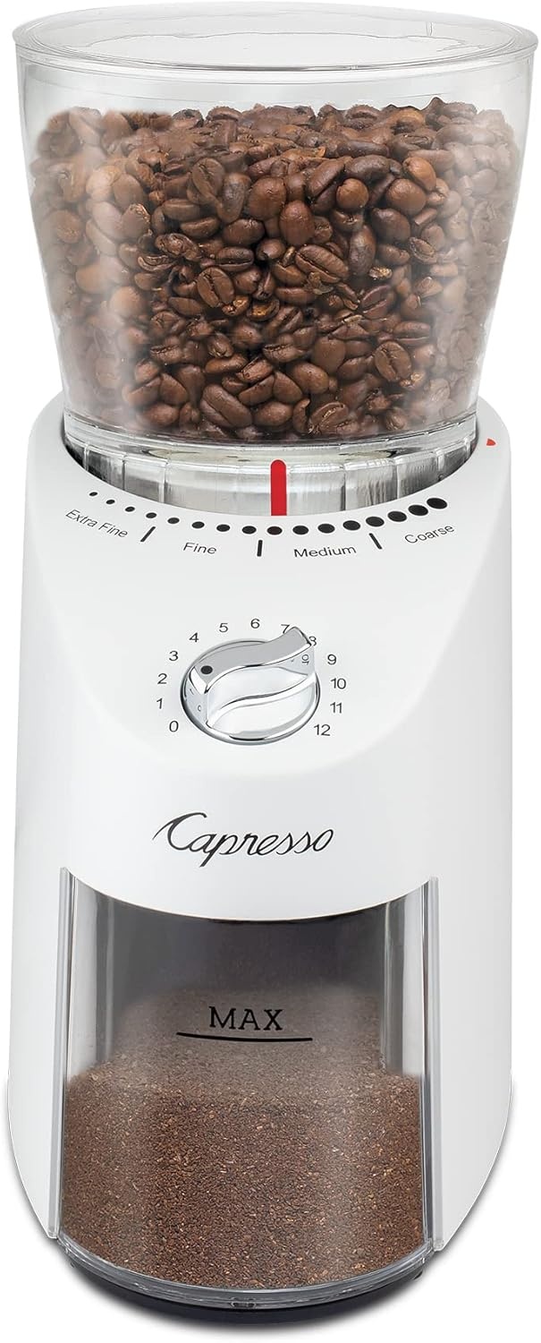 image:imageCapresso Infinity Plus Conical Burr Grinder BlackWhite