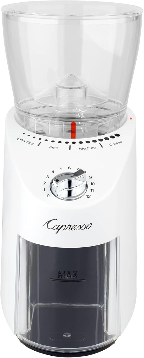 image:imageCapresso Infinity Plus Conical Burr Grinder BlackWhite