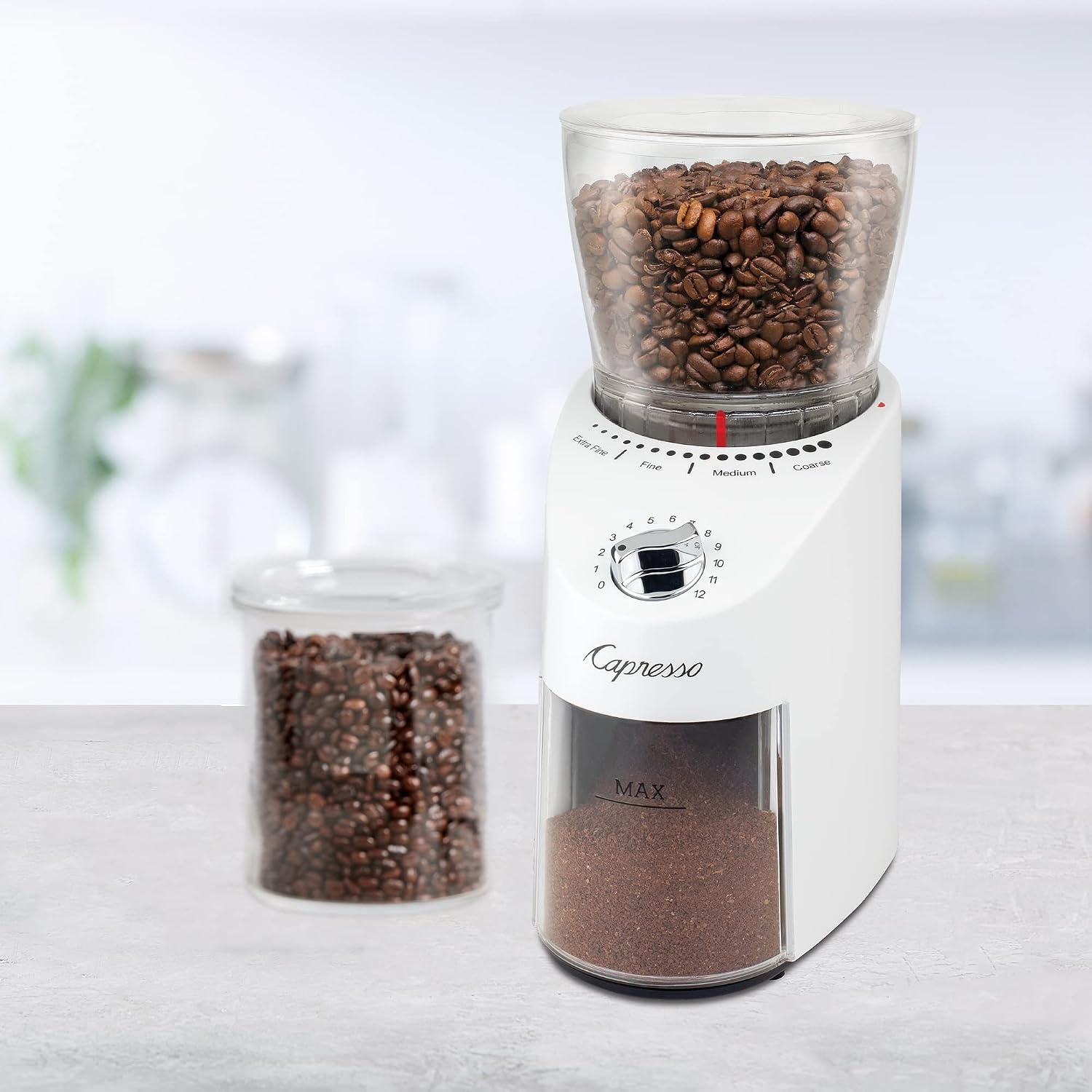 image:imageCapresso Infinity Plus Conical Burr Grinder BlackWhite